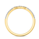 Photo of Kana 2 1/6 Carat T.W. Sapphire and Diamond Matching Bridal Ring Set 10K Yellow Gold [BT895YL]