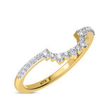 Photo of Kana 2 1/6 CT. T.W. Sapphire and Diamond Matching Bridal Ring Set 14K Yellow Gold [BT895YL]