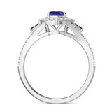 Photo of Kantuta 1 1/3 Carat T.W. Sapphire and Diamond Matching Bridal Ring Set 10K White Gold [BT896WE-C000]