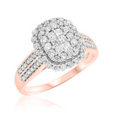 Photo of Canyon 1 3/8 ct tw. Fancy Cluster Trio Set 10K Rose Gold [BT837RE-C000]