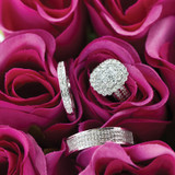 Photo of Canyon 1 3/8 ct tw. Fancy Cluster Trio Set 10K Rose Gold [BT837R-C000]