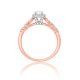 Photo of Britt 1/2 Carat T.W. Diamond Round Solitaire Bridal Set 10K Rose Gold [BT908RE-R023]