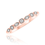 Photo of Britt 1/2 Carat T.W. Diamond Round Solitaire Bridal Set 14K Rose Gold [BT908RL]