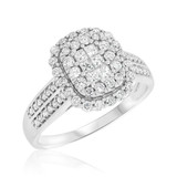 Photo of Canyon 1 3/8 ct tw. Fancy Cluster Trio Set 14K White Gold [BT837WE-C000]