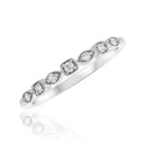 Photo of Britt 1/2 Carat T.W. Diamond Round Solitaire Bridal Set 10K White Gold [BT908WL]
