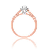 Photo of Jocelyn 1 Carat T.W. Diamond Round Solitaire Bridal Set 14K Rose Gold [BT909RE-R023]