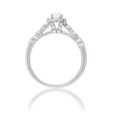 Photo of Jocelyn 1 Carat T.W. Diamond Round Solitaire Bridal Set 14K White Gold [BT909WE-R023]