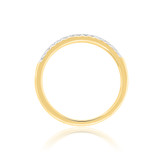 Photo of Florance 1 Carat T.W. Diamond Fancy Cluster Bridal Set 14K Yellow Gold [BT910YL]