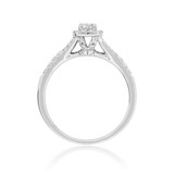 Photo of Lyndon 5/8 Carat T.W. Diamond Round Solitaire Bridal Set 14K White Gold [BT912WE-R023]