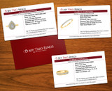 Nicolette 1 ct tw. Pear Cluster Trio Set 10K Yellow Gold