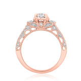 Photo of Kayla 1 3/8 Carat T.W. Diamond Round Solitaire Bridal Set 10K Rose Gold [BT921RE-R038]