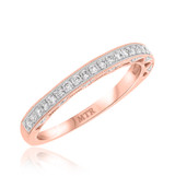 Photo of Kayla 1 3/8 Carat T.W. Diamond Round Solitaire Bridal Set 10K Rose Gold [BT921RL]