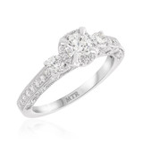 Photo of Kayla 1 1/3 CT. T.W. Diamond Round Solitaire Bridal Set 10K White Gold [BT921WE-R038]