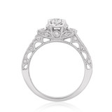 Photo of Kayla 1 1/3 CT. T.W. Diamond Round Solitaire Bridal Set 10K White Gold [BT921WE-R038]
