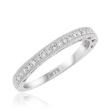 Photo of Kayla 1 1/3 CT. T.W. Diamond Round Solitaire Bridal Set 10K White Gold [BT921WL]