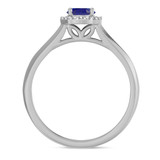 Photo of Chrisoula 1 CT. T.W. Sapphire and Diamond Trio Matching Wedding Ring Set 14K White Gold [BT869WE-C000]