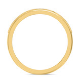 Photo of Delphine 1 1/2 Carat T.W. Sapphire and Diamond Trio Matching Wedding Ring Set 10K Yellow Gold [BT871YL]