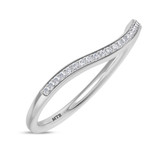 Photo of Diantha 1 1/4 Carat T.W. Sapphire and Diamond Trio Matching Wedding Ring Set 14K White Gold [BT873WL]