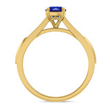 Photo of Irit 7/8 CT. T.W. Sapphire and Diamond Trio Matching Wedding Ring Set 10K Yellow Gold [BT874YE-C000]