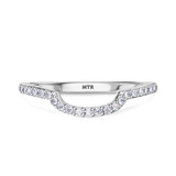 Photo of Evanthe 2 CT. T.W. Sapphire and Diamond Trio Matching Wedding Ring Set 14K White Gold [BT891WL]