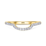 Photo of Evanthe 2 Carat T.W. Sapphire and Diamond Trio Matching Wedding Ring Set 14K Yellow Gold [BT891YL]