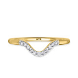 Photo of Holly 2 Carat T.W. Sapphire and Diamond Trio Matching Wedding Ring Set 10K Yellow Gold [BT892YL]