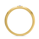Photo of Holly 2 Carat T.W. Sapphire and Diamond Trio Matching Wedding Ring Set 10K Yellow Gold [BT892YM]