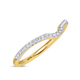 Photo of Kantuta 1 1/2 CT. T.W. Sapphire and Diamond Trio Matching Wedding Ring Set 14K Yellow Gold [BT896YL]