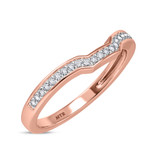 Photo of Bryony 1 5/8 Carat T.W. Sapphire and Diamond Trio Matching Wedding Ring Set 10K Rose Gold [BT897RL]
