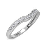 Photo of Bryony 1 5/8 Carat T.W. Sapphire and Diamond Trio Matching Wedding Ring Set 10K White Gold [BT897WL]