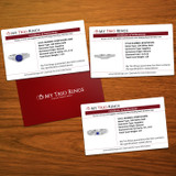 Bryony 1 5/8 Carat T.W. Sapphire and Diamond Trio Matching Wedding Ring Set 10K White Gold