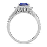 Photo of Liana 2 1/10 Carat T.W. Sapphire and Diamond Trio Matching Wedding Ring Set 10K White Gold [BT898WE-C000]