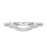 Photo of Kalina 1 3/4 CT. T.W. Sapphire and Diamond Trio Matching Wedding Ring Set 14K White Gold [BT899WL]