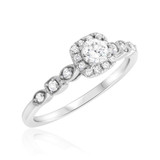 Photo of Britt 3/4 ct tw. Diamond Round Solitaire Trio Set 14K White Gold [BT908WE-R023]