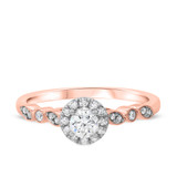 Photo of Jocelyn 1 1/8 ct tw. Diamond Round Solitaire Trio Set 14K Rose Gold [BT909RE-R023]