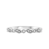 Photo of Jocelyn 1 1/8 ct tw. Diamond Round Solitaire Trio Set 10K White Gold [BT909WL]
