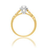 Photo of Jocelyn 1 1/8 ct tw. Diamond Round Solitaire Trio Set 14K Yellow Gold [BT909YE-R023]