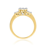 Photo of Florance 1 1/4 ct tw. Diamond Fancy Cluster Trio Set 14K Yellow Gold [BT910YE-C000]