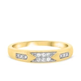 Photo of Micah 1/2 ct tw. Diamond Princess Cluster Trio Set 10K Yellow Gold [BT914YL]