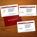 Micah 1/2 ct tw. Diamond Princess Cluster Trio Set 10K Yellow Gold