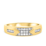 Photo of Micah 1/2 ct tw. Diamond Princess Cluster Trio Set 14K Yellow Gold [BT914YM]