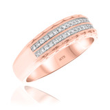 Photo of Jules 3/4 ct tw. Diamond Round Cluster Trio Set 14K Rose Gold [BT917RM]