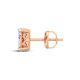 Photo of Nila 1/4 Carat T.W. Diamond Earring 14K Rose Gold [CE1217R]
