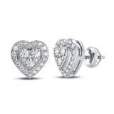 Photo of Lara 1/2 Carat T.W. Diamond Earring 14K White Gold [CE1201W]