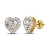 Photo of Lara 1/2 Carat T.W. Diamond Earring 14K Yellow Gold [CE1201Y]