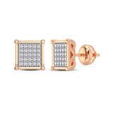 Photo of Lennox 1/6 CT. T.W. Diamond Earring 14K Rose Gold [CE1202R]