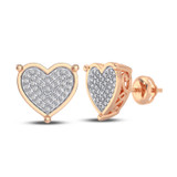 Photo of Callan 1/7 CT. T.W. Diamond Earring 10K Rose Gold [CE1206R]