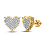 Photo of Callan 1/7 CT. T.W. Diamond Earring 10K Yellow Gold [CE1206Y]