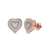 Photo of Agnes 1/6 CT. T.W. Diamond Earring 14K Rose Gold [CE1536R]