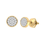 Photo of Jeannette 1/15 CT. T.W. Diamond Earring 10K Yellow Gold [CE1537Y]